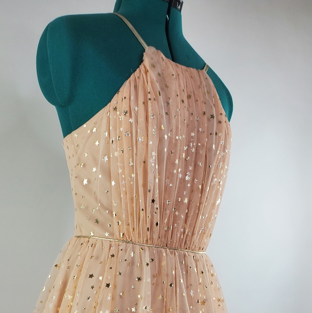 Short pink semi formal dress